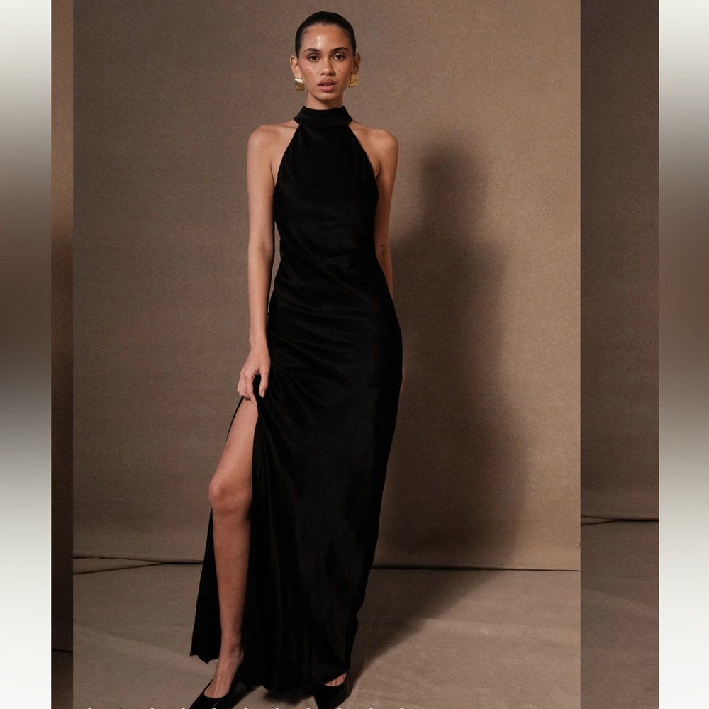 Meshki Black Backless Dress